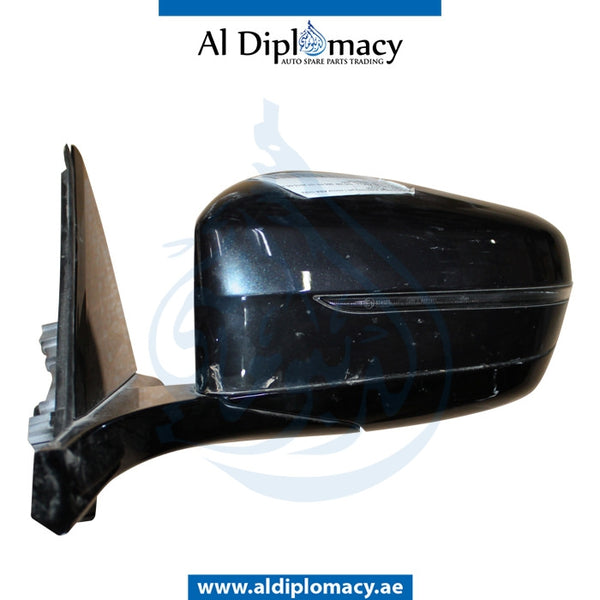 Left Mirror, WITH Camera, COMPLETE for BMW 7 Series G12 (2015) models, Part Number UN-G12MIR-LH+CAM-CO-G2